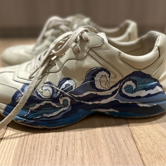 Gucci Rhython Wave Sneakers - Size 12.5 US - Picture 6 of 10